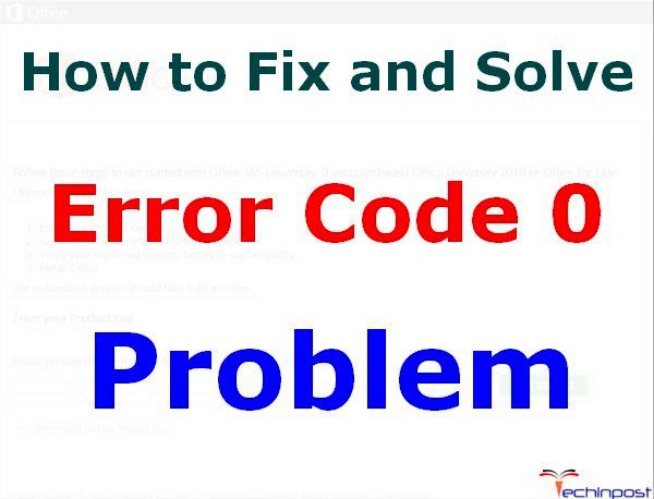 [SOLVED] Error Code 0 Problem Issue (100% Working)