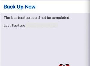 The Last Backup Could Not Be Completed