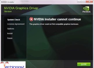 NVIDIA Installer Cannot Continue