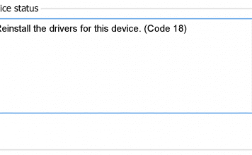 Error Code 18