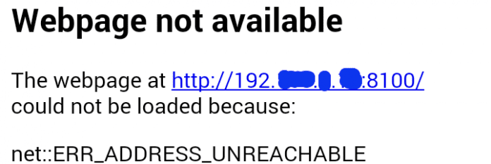 ERR_ADDRESS_UNREACHABLE