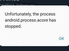 Unfortunately The Process Android.Process.Acore Has Stopped