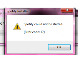 Spotify Error Code 17