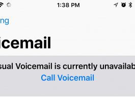 Visual Voicemail Is Currently Unavailable