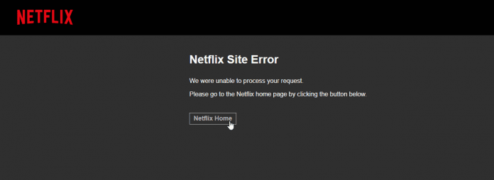 netflix site error