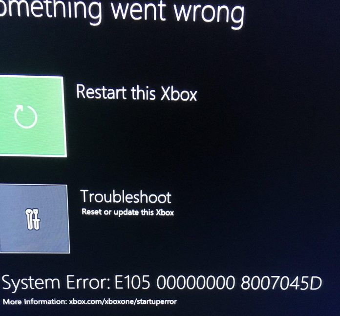 System error e105